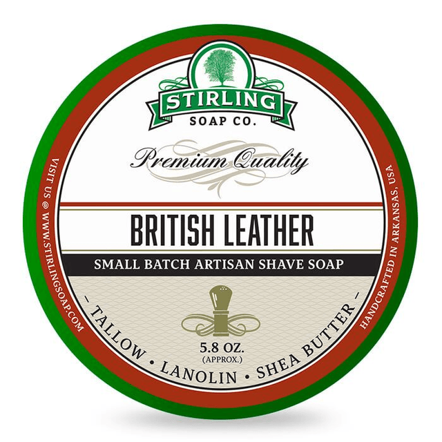 Stirling parranajosaippua British Leather